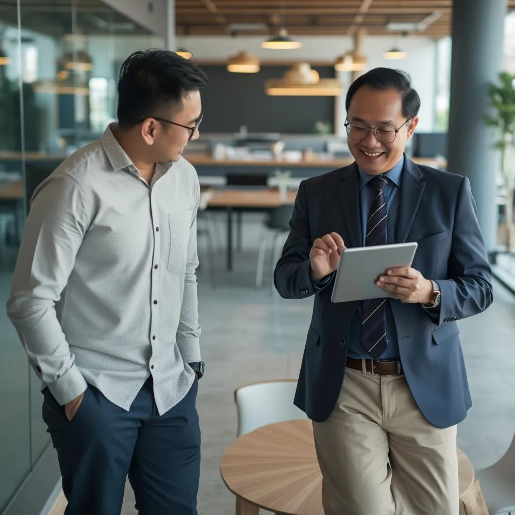 One-on-one client advisory session